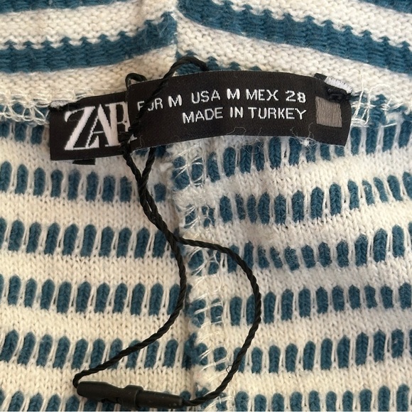 ZARA Striped Wide Leg Pants Co-ord Size Medium - Picture 5 of 11